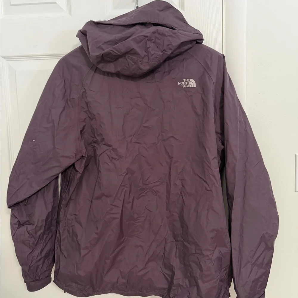 The North Face Purple Hooded Raincoat - Picture 3 of 4